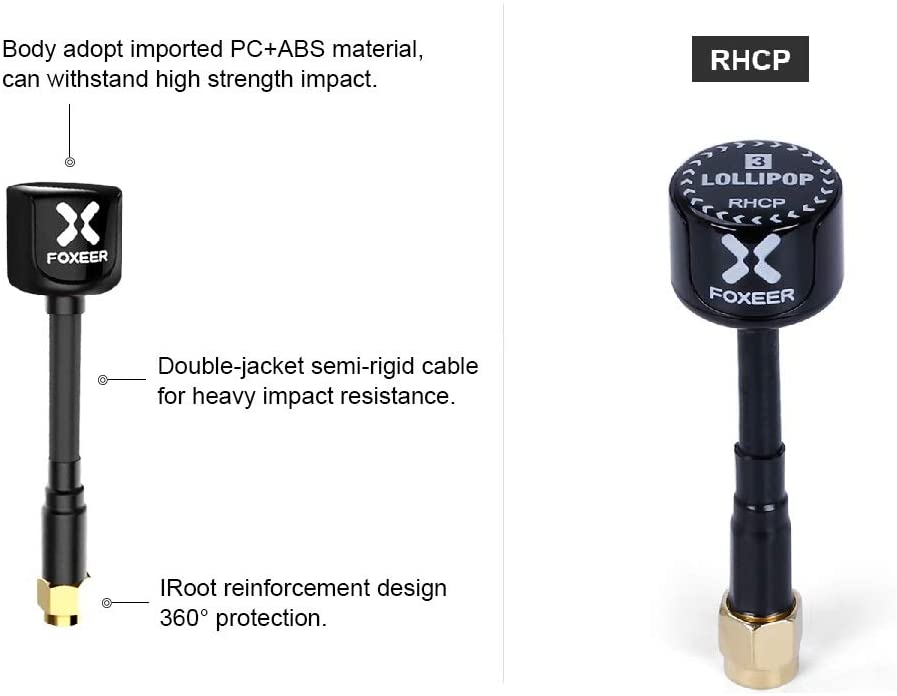 Foxeer Lollipop SMA Antenna - 2 Pack